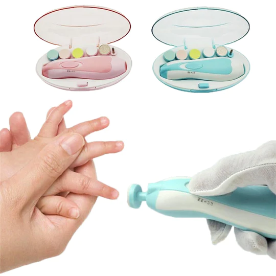 Premium 6-in-1 Electric Baby Nail Trimmer Set