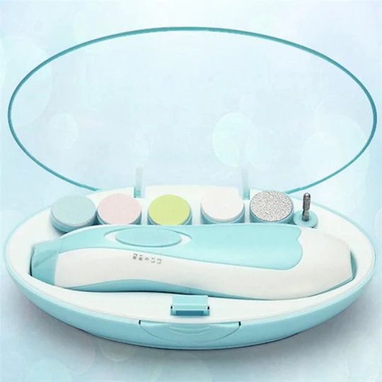 Premium 6-in-1 Electric Baby Nail Trimmer Set