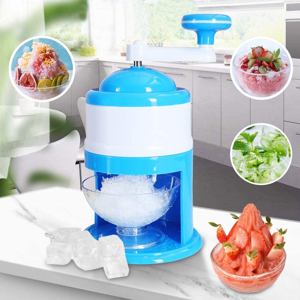 Manual Ice Crushing Shaver Maker Machine Gola Ganda Household Ice Crusher