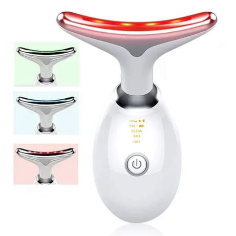 Rechargeable Neck & Face Massager with EMS Microcurrent.