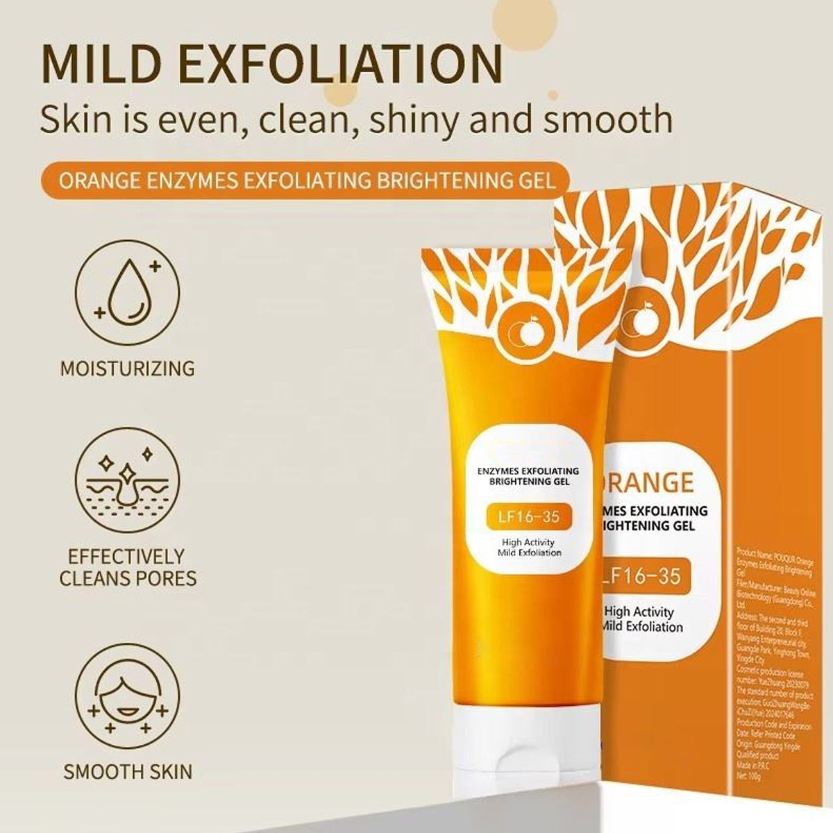 Orange Brightening Exfoliating Gel